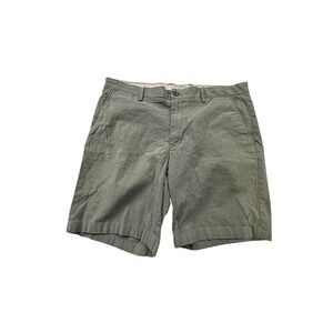Goodthreads Shorts‎ Men's Chino Green Size 38 Flat Front Pockets 7" Inseam EUC
